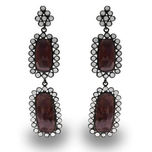 Elegant Victorian Design Big Stone Drop Earring ER-1058