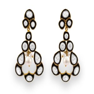 Stunning Fashion Cubic Zirconia Chandbali Earrings Jewelry ER-1097